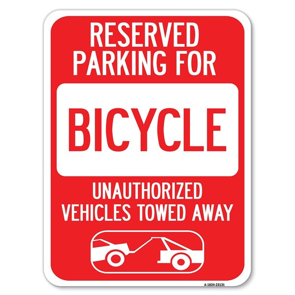 Reserved Parking for Bicycle Unauthorized Vehicles Towed Away Parking, A-1824-23131